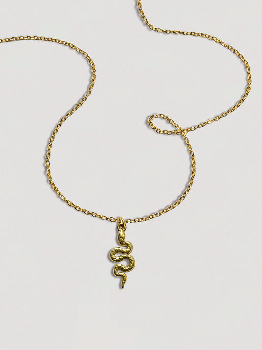 SMALL SNAKE PENDANT NECKLACE