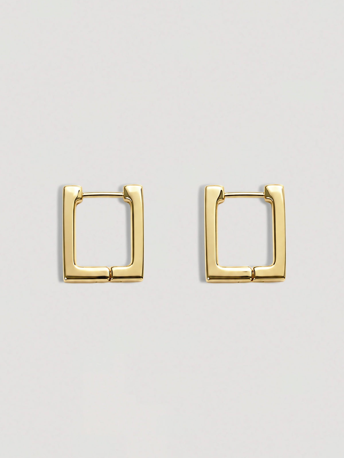 SQUARE GOLD HOOP EARRINGS