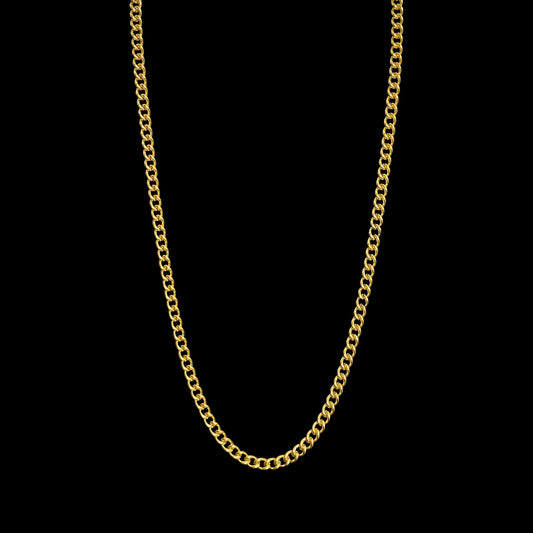 GOLD CURB CHAIN -4MM