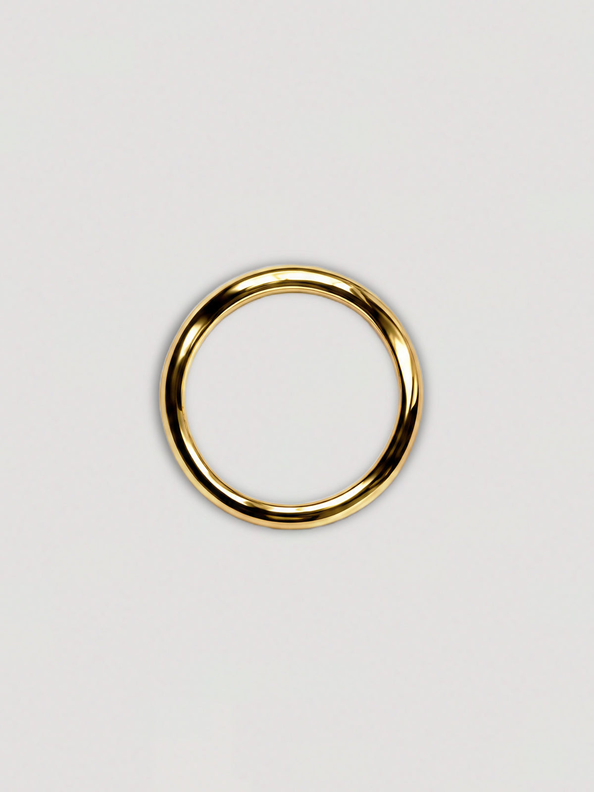 THIN WAVY GOLD RING