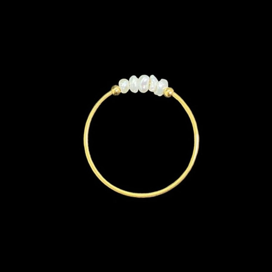 TINY FRESHWATER PEARL RING