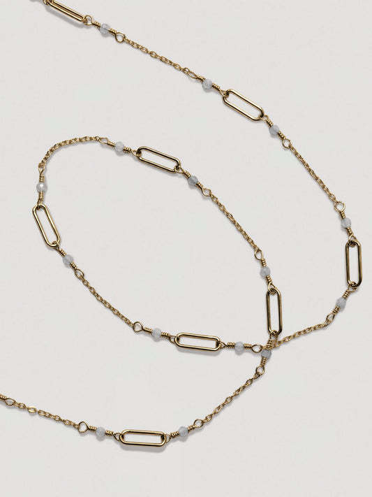 VELA NECKLACE  -  AQUAMARINE