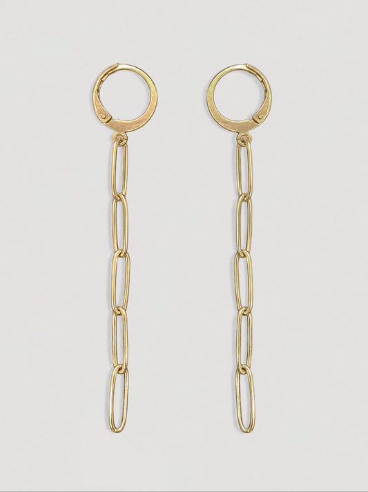 VELA GOLD CHAIN EARRINGS