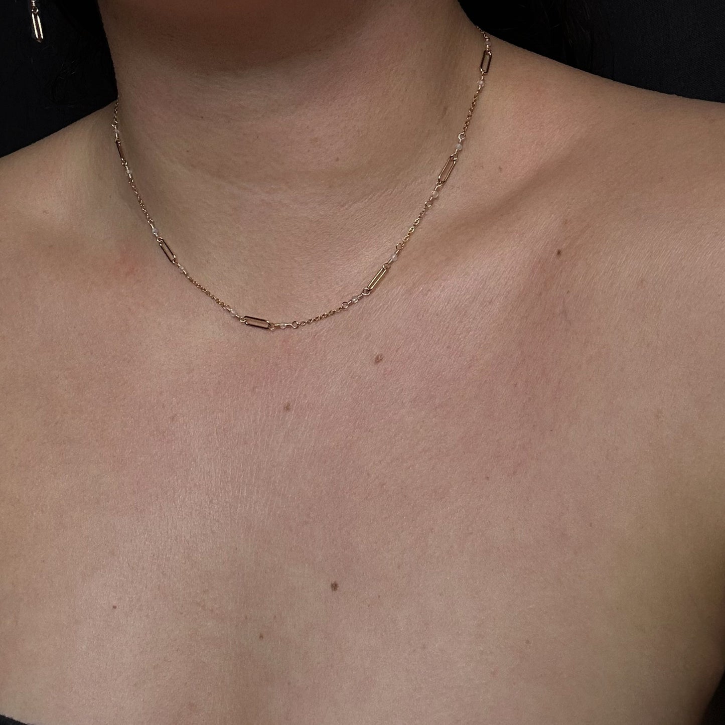 VELA NECKLACE  -  AQUAMARINE