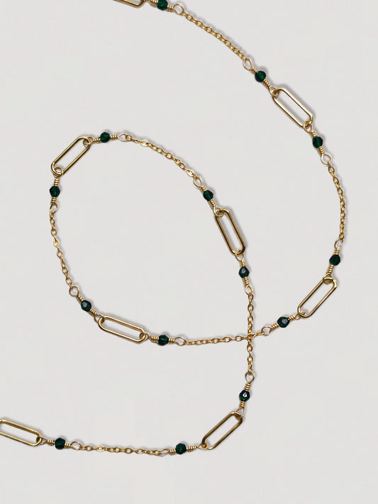 VELA NECKLACE  - EMERALD