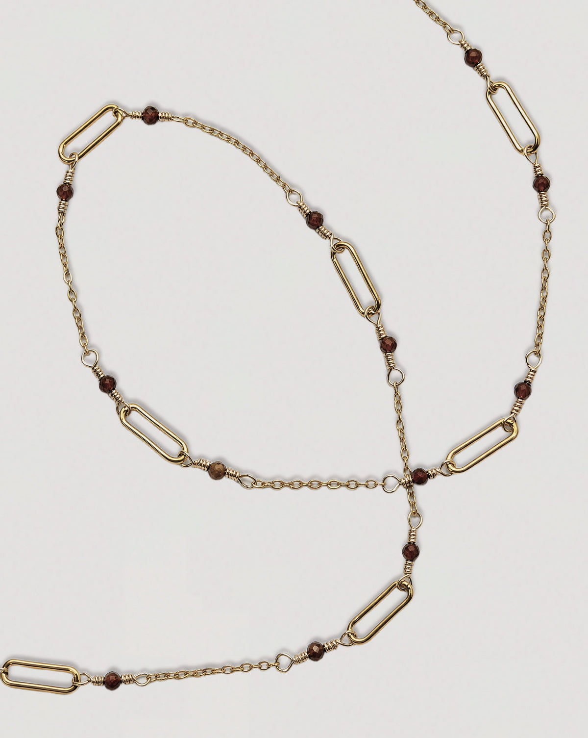 VELA NECKLACE  -  ORANGE GARNET