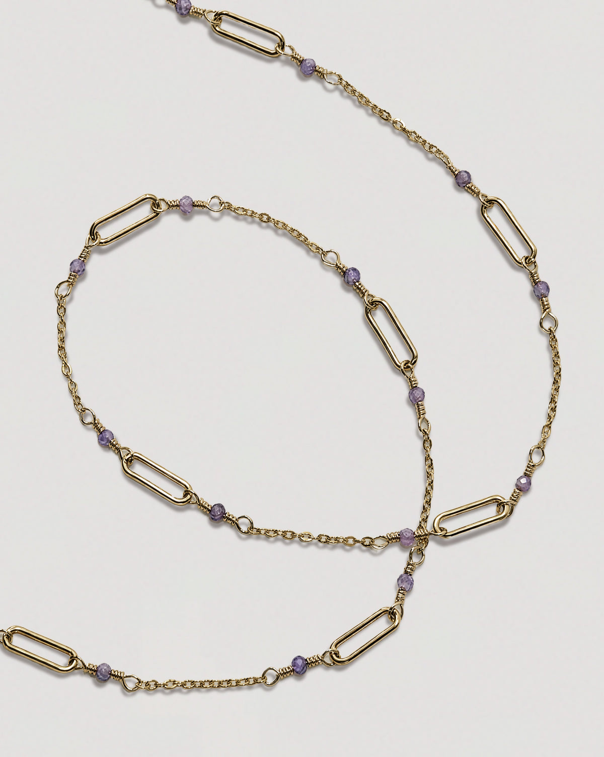 VELA NECKLACE- PURPLE ZIRCON
