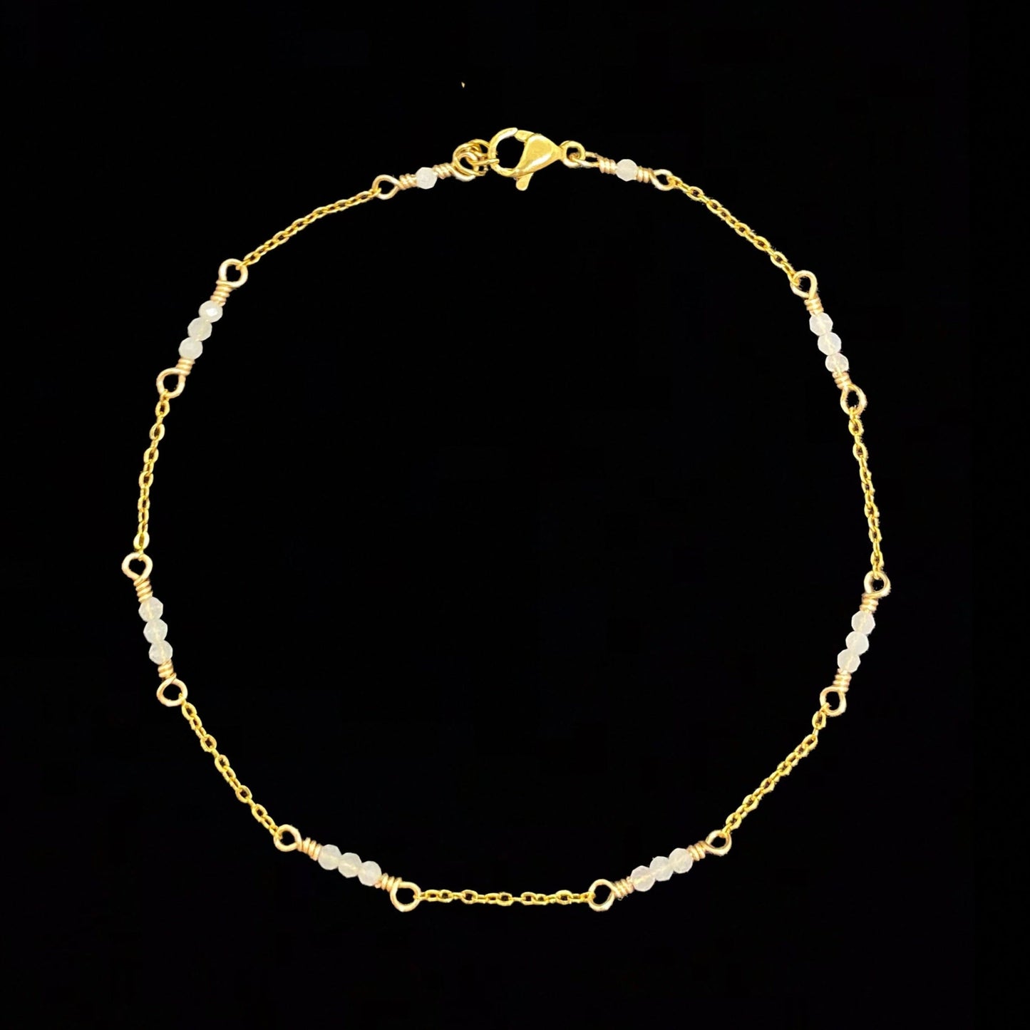 NEOMA ANKLET - AQUAMARINE